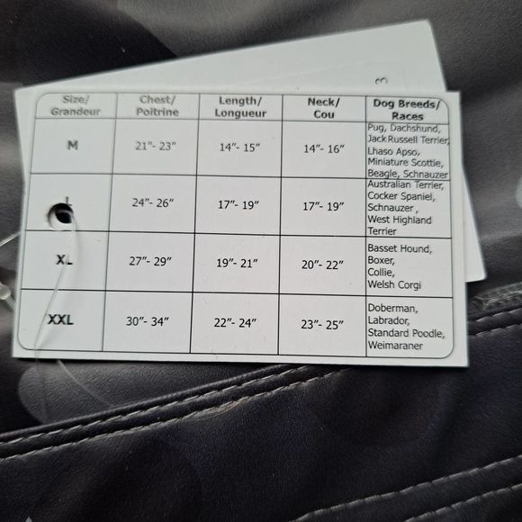 Nwt xxl Dog Raincoat Camo Reflective Bailey & Bella - Picture 6 of 8